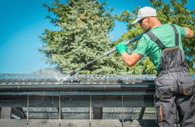 pressure washing roof